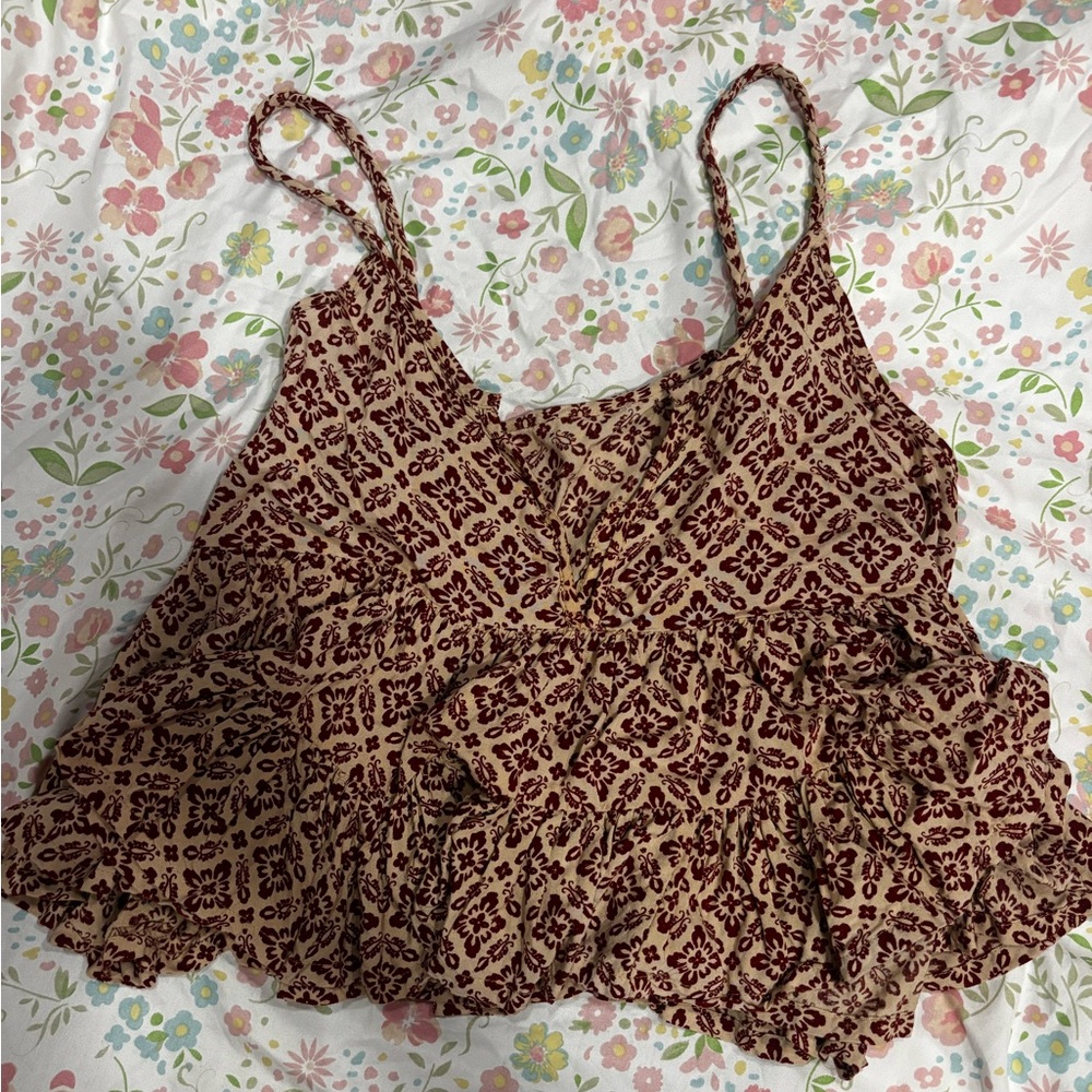 Floral Patterned Women's Top
